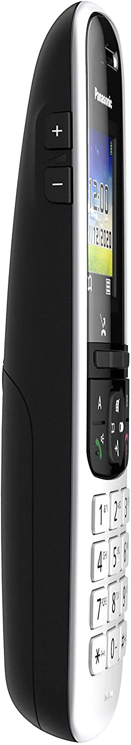 Panasonic KX-TGH710 Telefono Cordless Singolo, Display a Colori, Vivavoce, Pulsante Regola Volume, Resistente agli Urti, ModalitÃ  Non Disturbare, Eco Mode Plus, Design Minimal Elegante, Silver