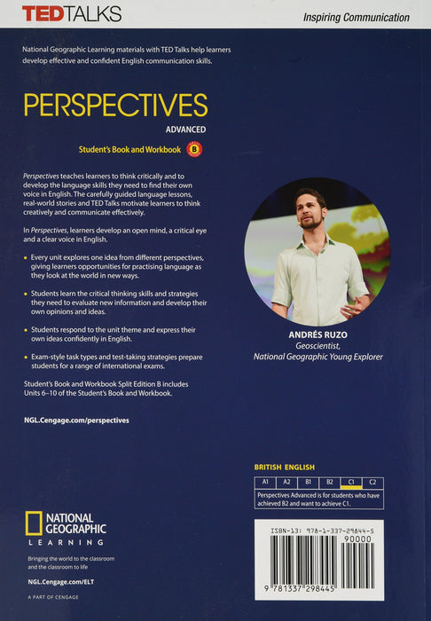 Perspectives Advanced: Student's Book and Workbook Split Edition B