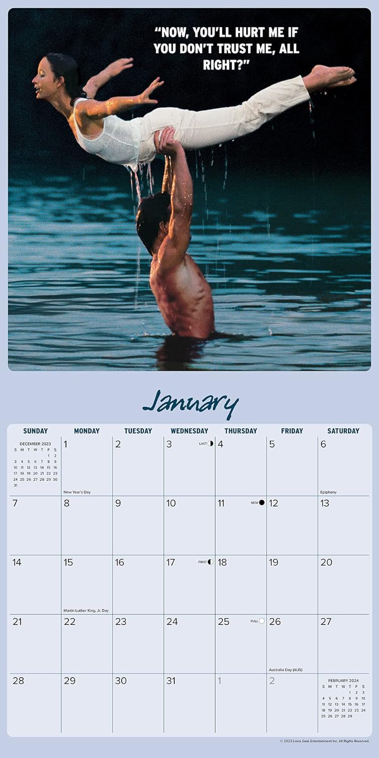 Dirty Dancing 2024 12 X 12 Wall Calendar