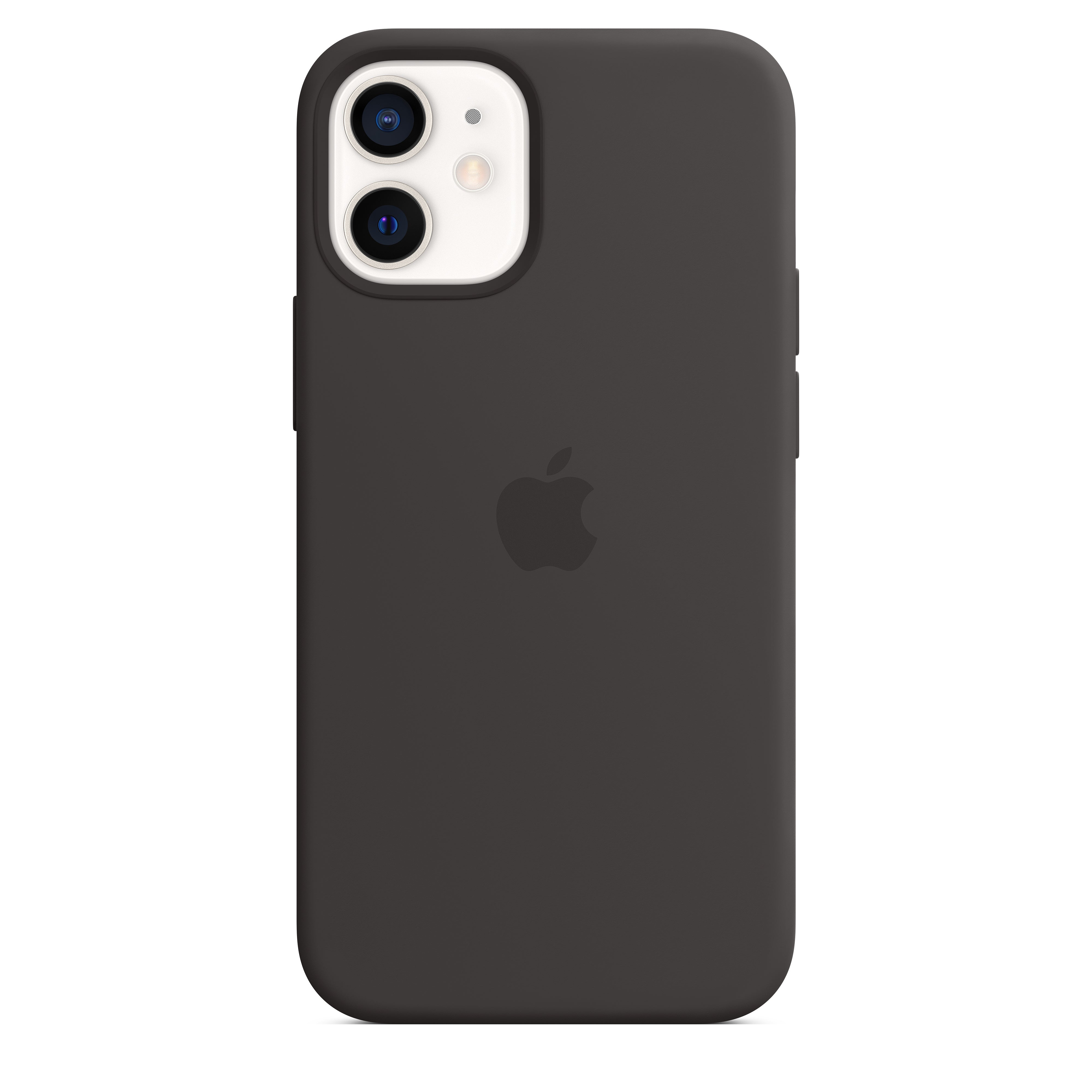 Apple - Back Cover For Mobile Phone - With Magsafe - Silicone - Black - For Iphone 12 Mini