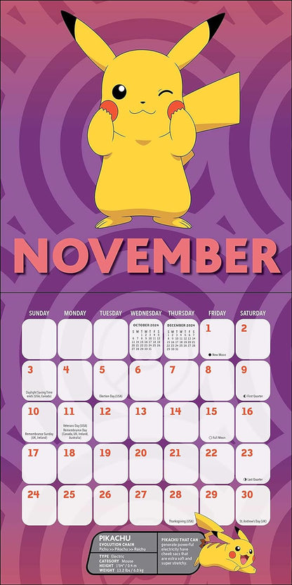 Pokémon 2024 Mini Wall Calendar