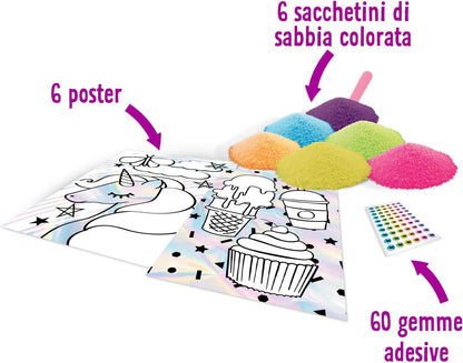 CRAYOLA 04-1175 Creations Colour Sand Poster Set for Creative Activity and Gift for Girls Age 8+ Color Set with Sand