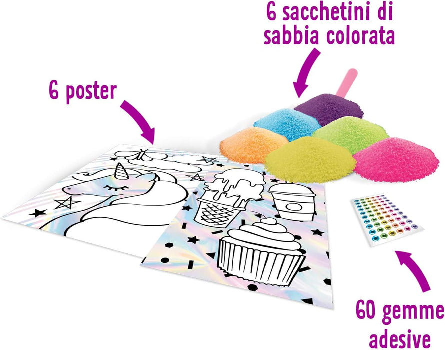 CRAYOLA 04-1175 Creations Colour Sand Poster Set for Creative Activity and Gift for Girls Age 8+ Color Set with Sand