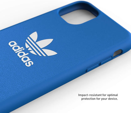 adidas Originals Compatible with iPhone 11 Case, Protective Moulded TPU Phone Cover – Blue
