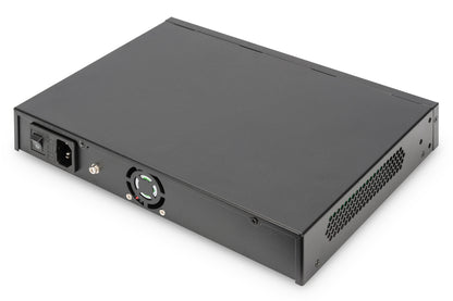 Digitus 8 Port Gigabit PoE Switch, 19 Inch, Unmanaged, 2 SFP Uplink