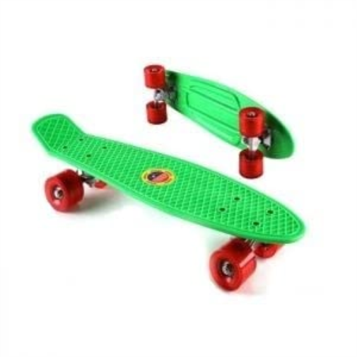 Teorema: Teosport - Skateboard Fluo Abec-5 Max 50 Kg 57 Cm Ruote Pvc Attacco In Plastica
