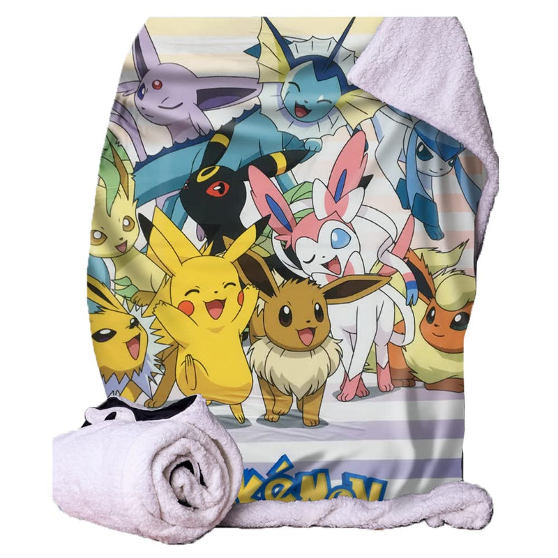 Pokémon Eevee Evolutions Throw Blanket 100*150Cm