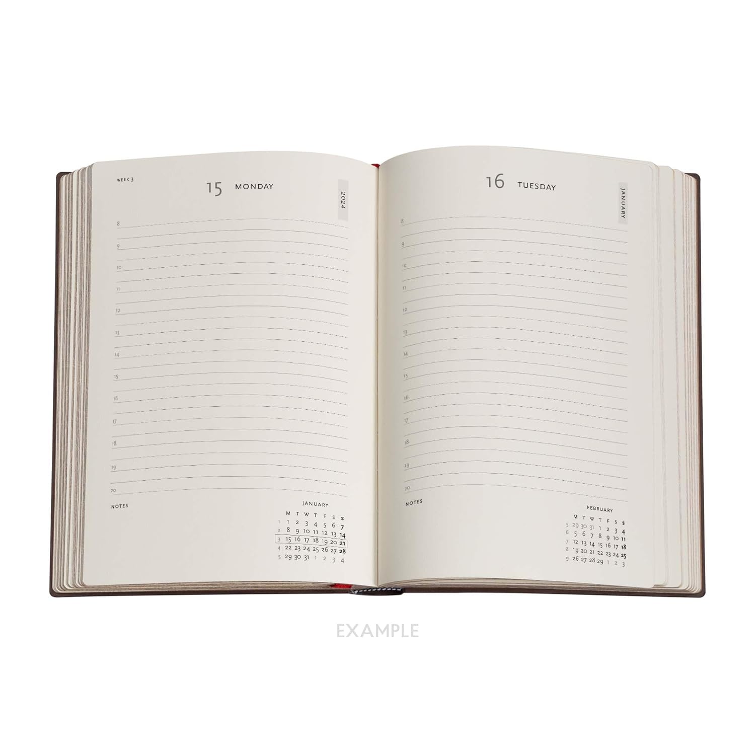 Oceania (Diamond Rosette) Midi 12-month Day-at-a-Time Dayplanner 2024