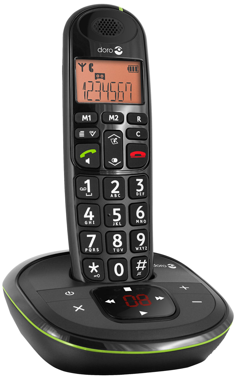 Doro PhoneEasy 105wr DECT telephone Caller ID Black
