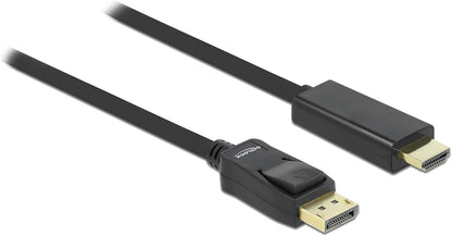 Delock Cable Displayport 1.2 Male to High Speed HDMI A Male 2 m 4K UHD