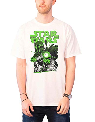 STAR WARS - T-Shirt Vintage Boba Feet - White (S)