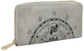Nintendo Legend Of Zelda Symbols All-Over Print Zip-Around Wallet Purse, Female, Grey (Gw608606Zel)
