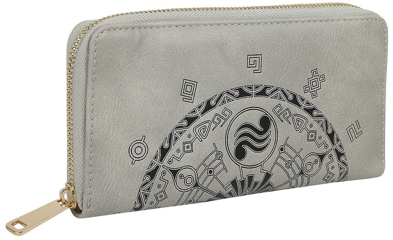 Nintendo Legend Of Zelda Symbols All-Over Print Zip-Around Wallet Purse, Female, Grey (Gw608606Zel)