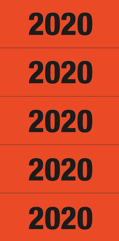 Herma Year Numbers Sticker 2020 (red) 60 x 26 mm 2020
