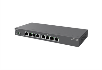 EnGenius ECS1008P Cloud Managed L2+ Switch 8-port GbE PoE.af 55W 2GbE