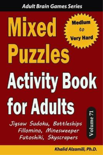 Mixed Puzzles Activity Book for Adults
