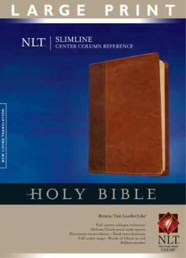 NLT Slimline Center Column Reference Bible, Large Print