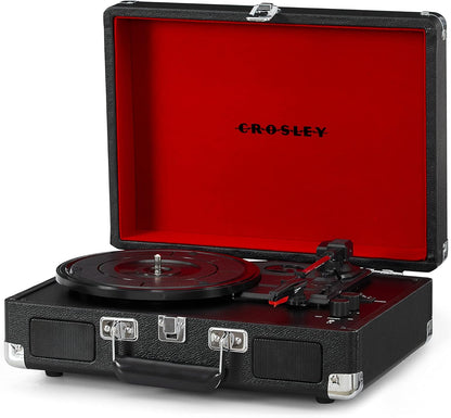 Crosley Cruiser Deluxe - Black - 2 Way Bluetooth!