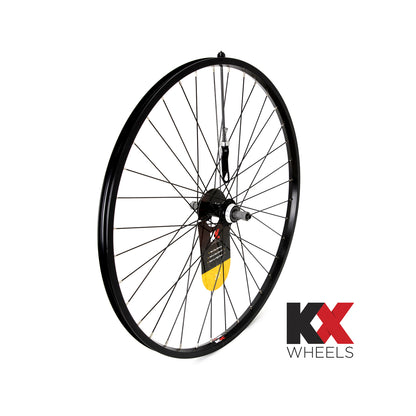 KX MTB 26" Singlewall Q/R Screw On Wheel Rim Brake (Rear) - Silver