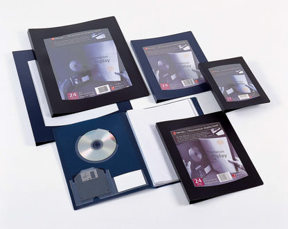 Acco - Rexel Clearview A4 Display Book 12 Pocket Black 10300BK