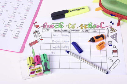 edding 7 mini highlighter - pastel rose - 10 highlighter pens - chisel nib 1-3 mm - small highlighter in trendy colours - for bullet journals, school, college, university or the office 09: 10 Pencils - Pastel Pink