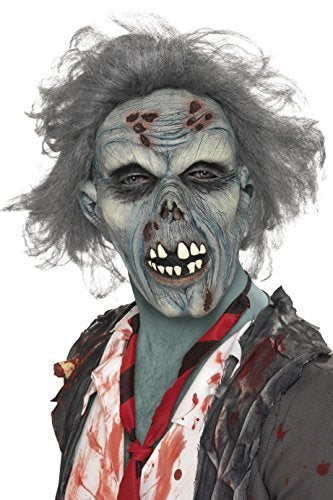 Smiffys Decaying Zombie Mask, Grey