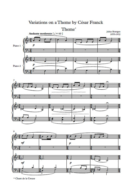 Röntgen: Variations on a Theme by Cesar Franck