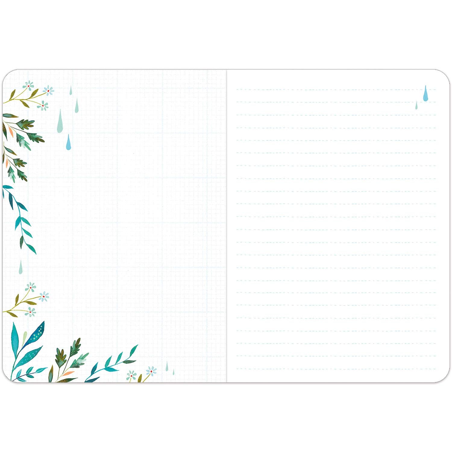 Flowers Always Lined Travel-Sized Journal