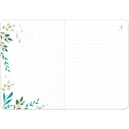 Flowers Always Lined Travel-Sized Journal