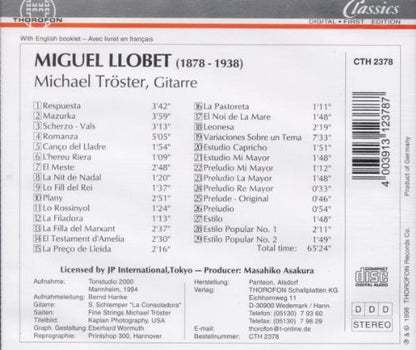 Tröster Spielt Llobet