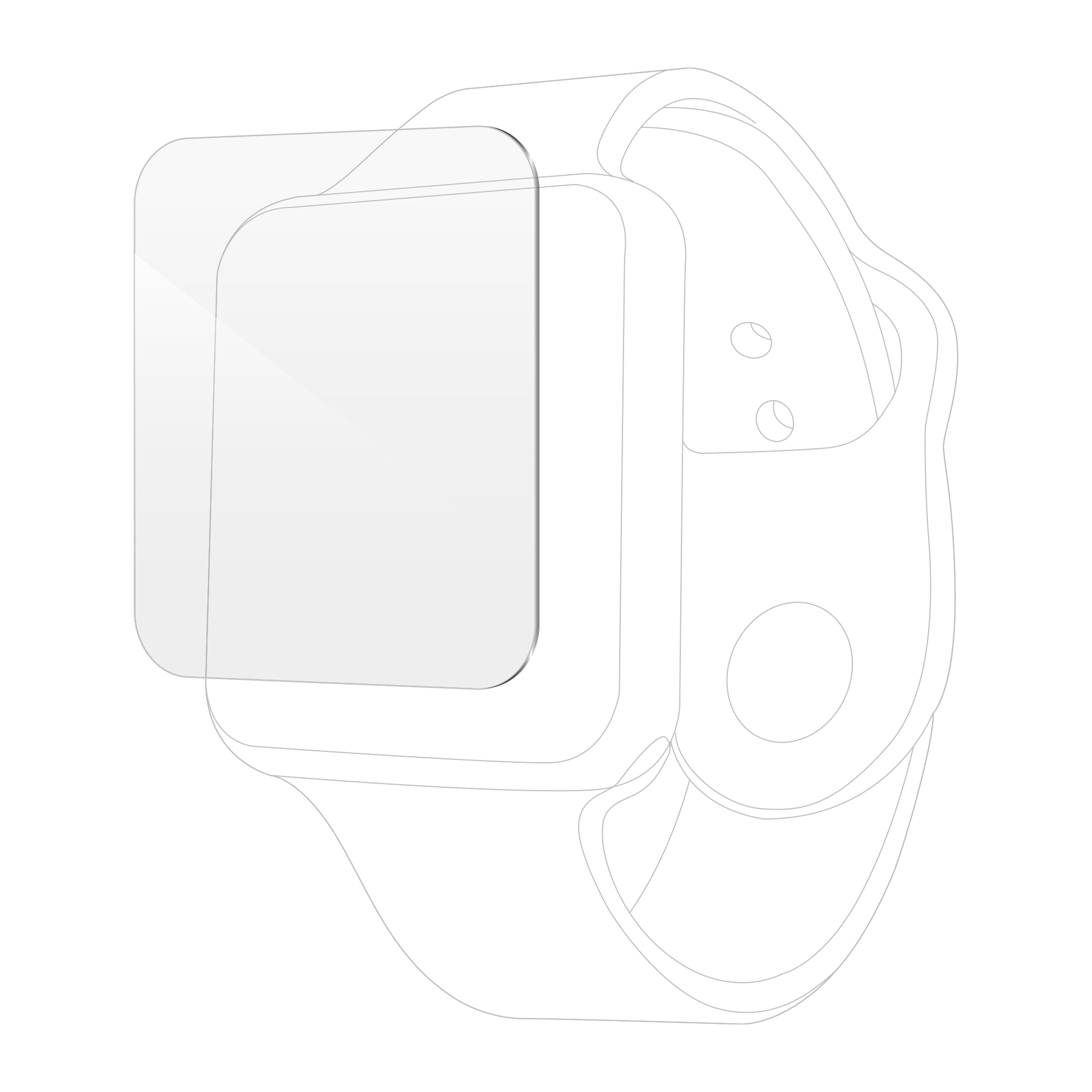 Zagg Invisibleshield - Screen Protector For Smart Watch - Ultra Clear - For Apple Watch (44 Mm)