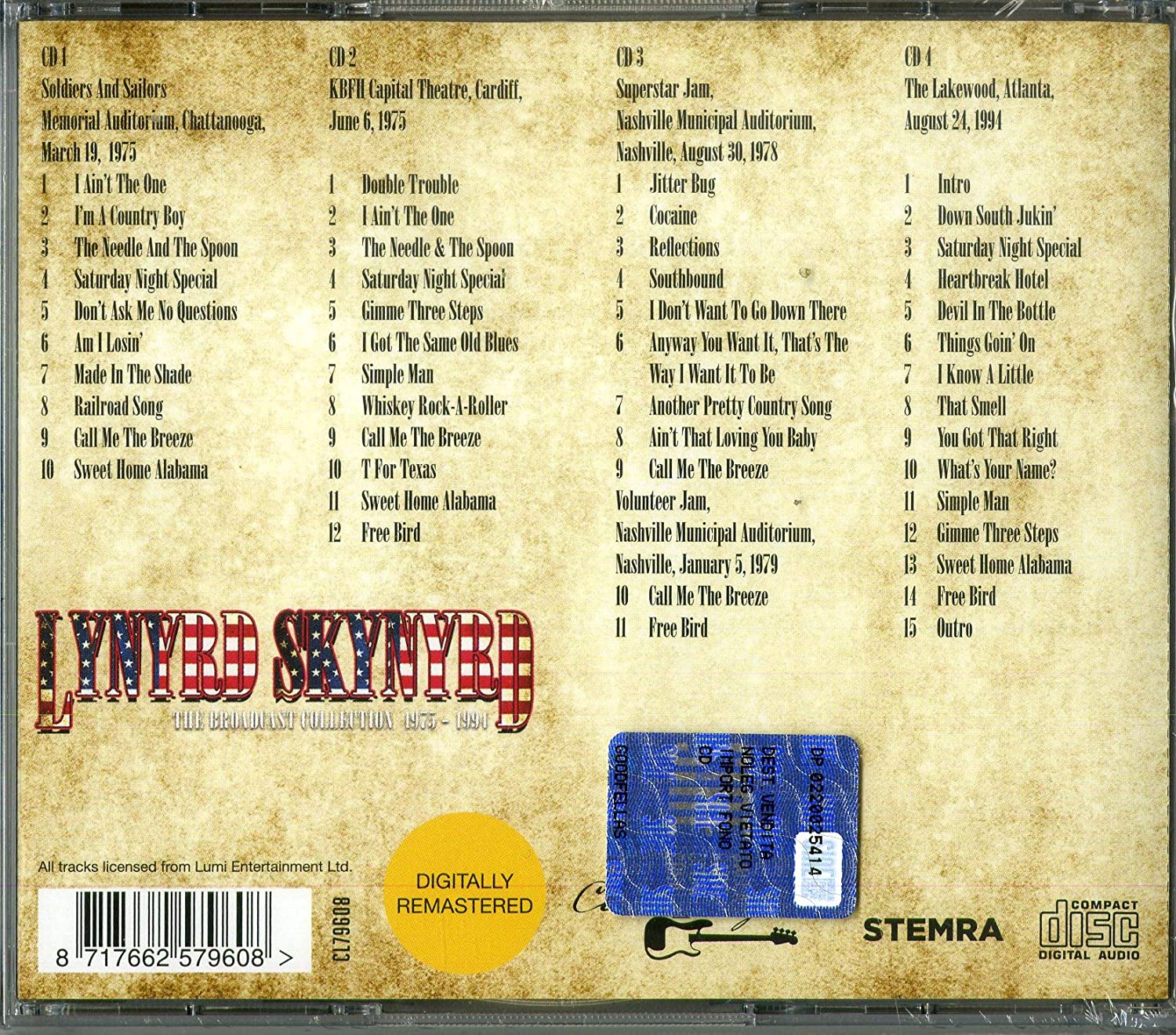 Lynyrd Skynyrd - The Broadcast Collection 1975-1994