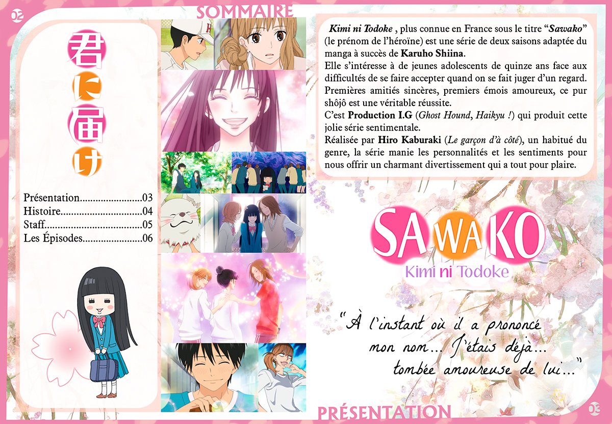 Unbekannt Kimi NI TODOKE - Saisin 1 - Coffret Blu-Ray+Livret - Edition Saphir