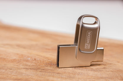 Verbatim USB 2.0 OTG Stick 16GB Type A-C My Dual Silver