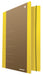 Cardboard Folder with Elastic Band DONAU Life 500gsm A4 Yellow/Document Archiving/Type-3-flap/Kind-with Eraser/Material-Cardboard/Colour-Yellow/Format-A4 / Weight (g/m2)-500