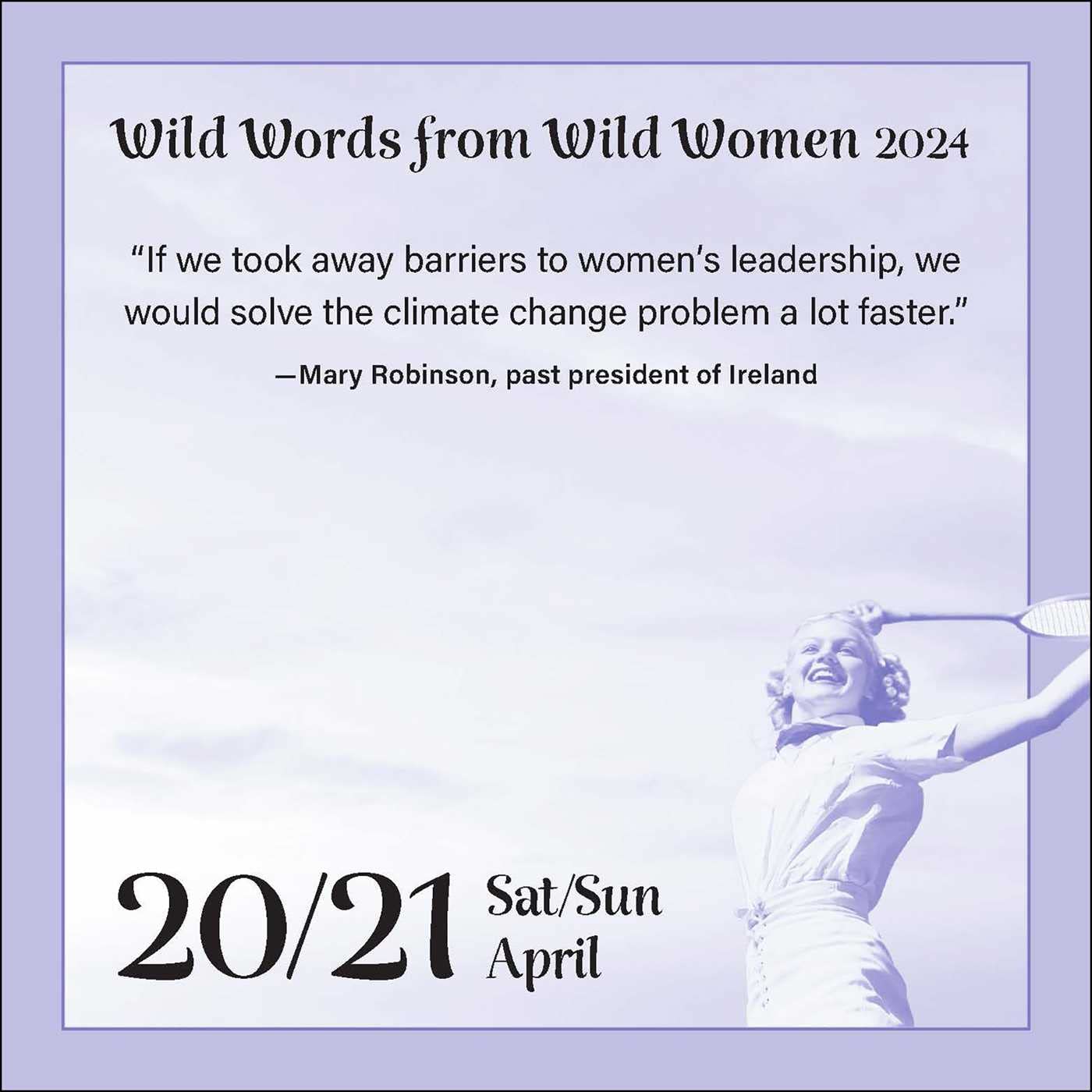 Wild Words from Wild Women 2024 Day-to-Day Calendar