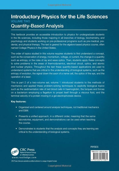 Introductory Physics for the Life Sciences: (Volume 2)