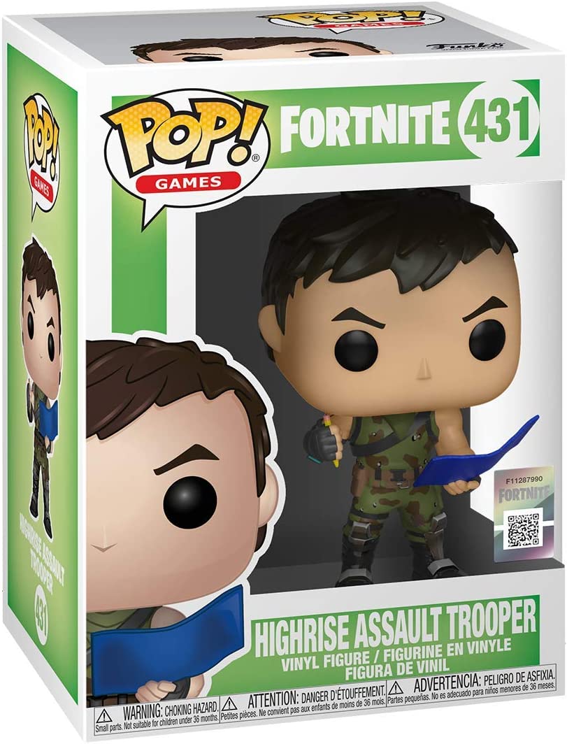 Funko POP Pop! Games: Fortnite - Highrise Assault Trooper, Multicolor, One Size