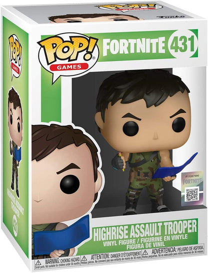 Funko POP Pop! Games: Fortnite - Highrise Assault Trooper, Multicolor, One Size