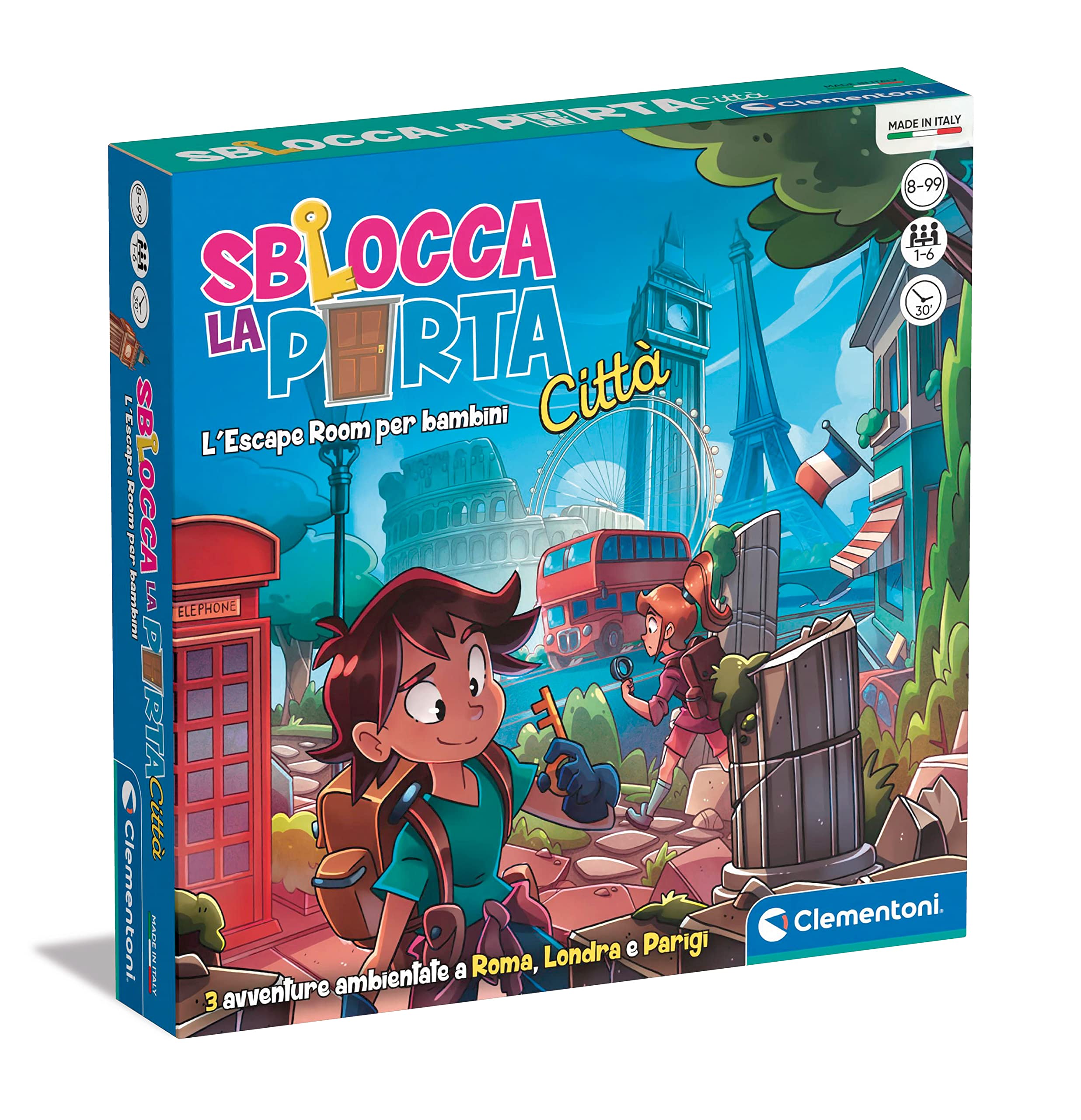 Clementoni: Board Game Sblocca La Porta Citta Made In Italy