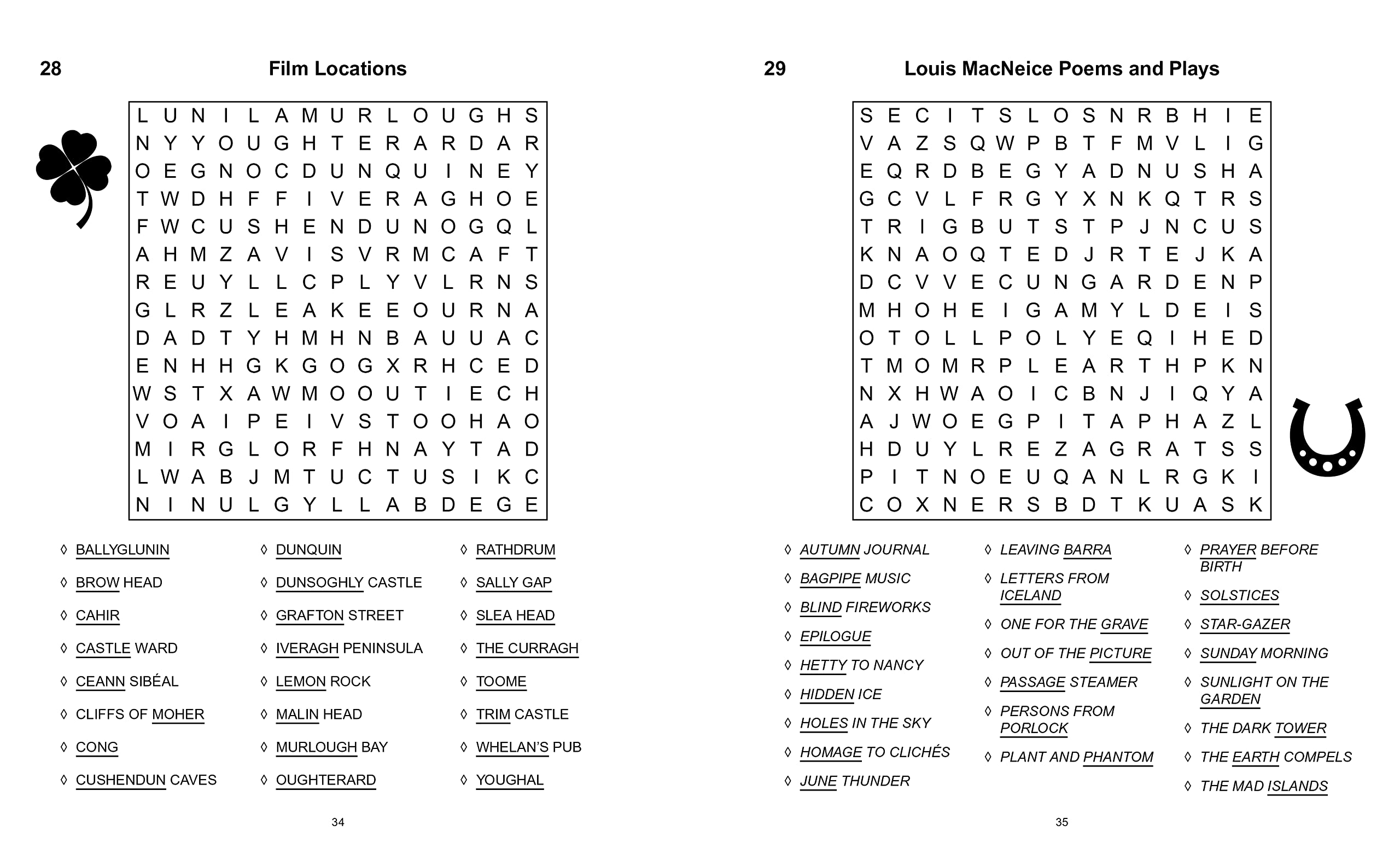 The Book of Irish Wordsearch Puzzles