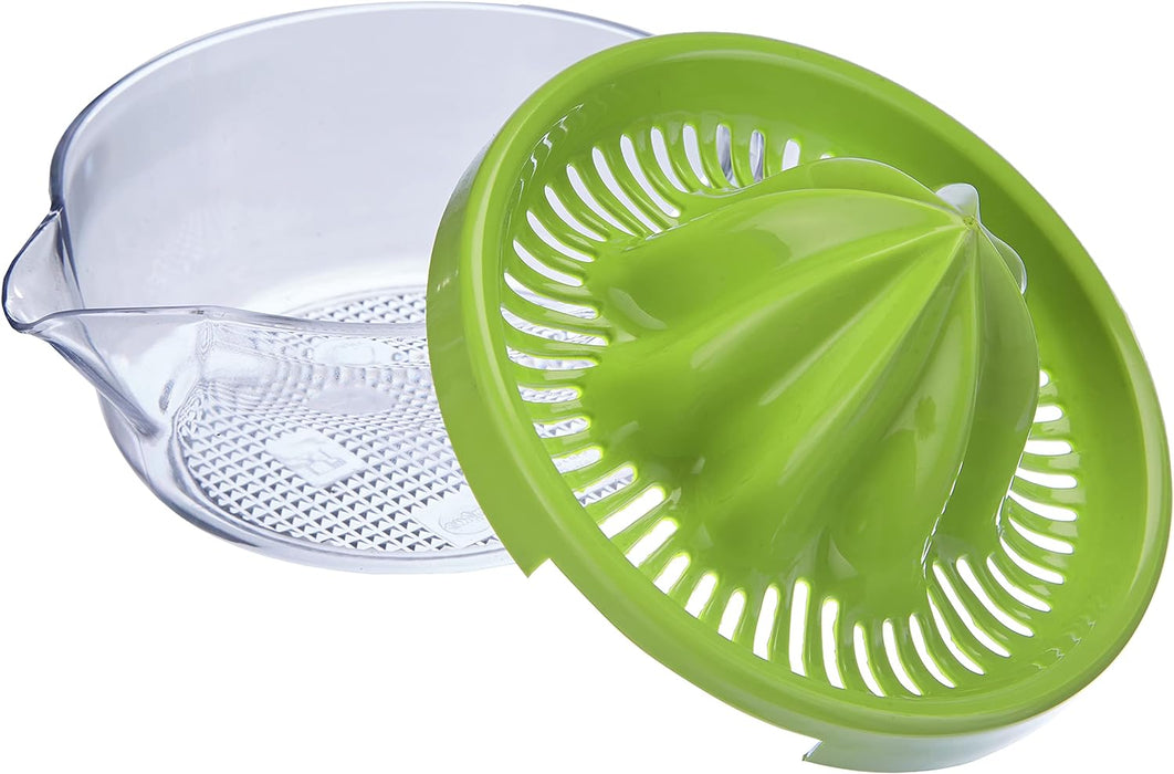 Emsa 507357 Superline citrus press,0.4 litres, transparent/green Transparent/Yellow