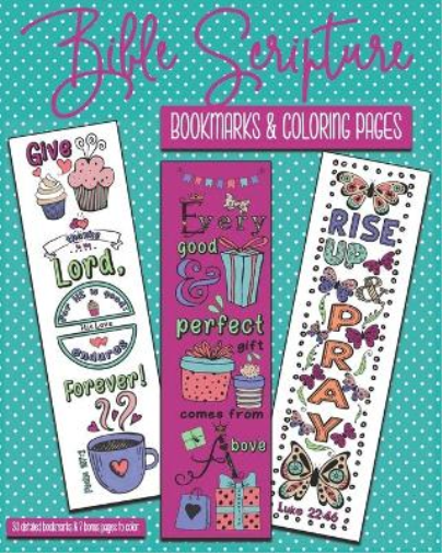Bible Scripture Bookmarks & Coloring Pages