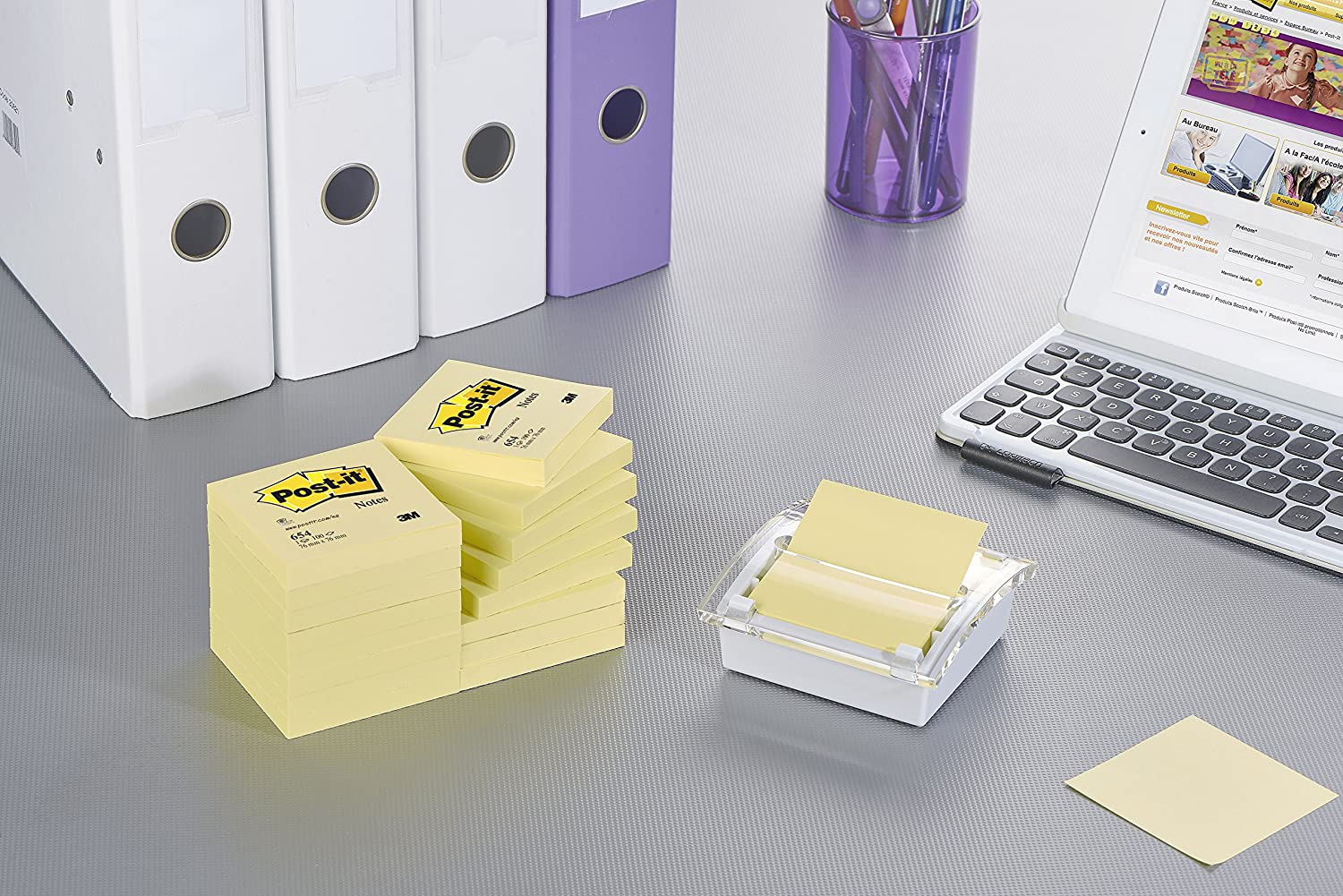 3M UK - Post-it Super Sticky Z-Notes R330-12SS-CY Canary Yellow 76 mm x 76 mm 90 Sheets Per Pad (Pack 12) 7000048167