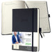 SIGEL C2410 Conceptum Daily planner 2024, approx. A5, black, hardcover, 1 page = 1 day, 400 pages hardcover ca. A5