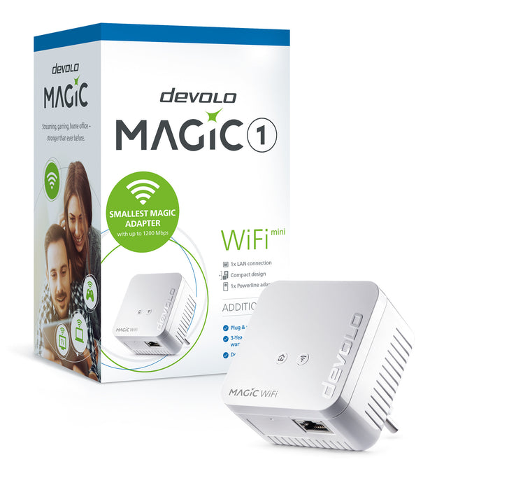 Devolo Magic 1 WiFi mini 1200 Mbit/s Ethernet LAN Wi-Fi White 1 pc(s)