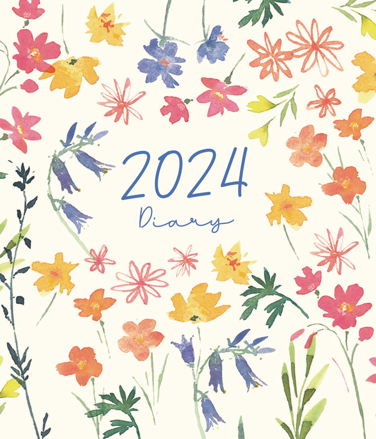 2024 Fashion Diary Floral Watercolour Square Pocket