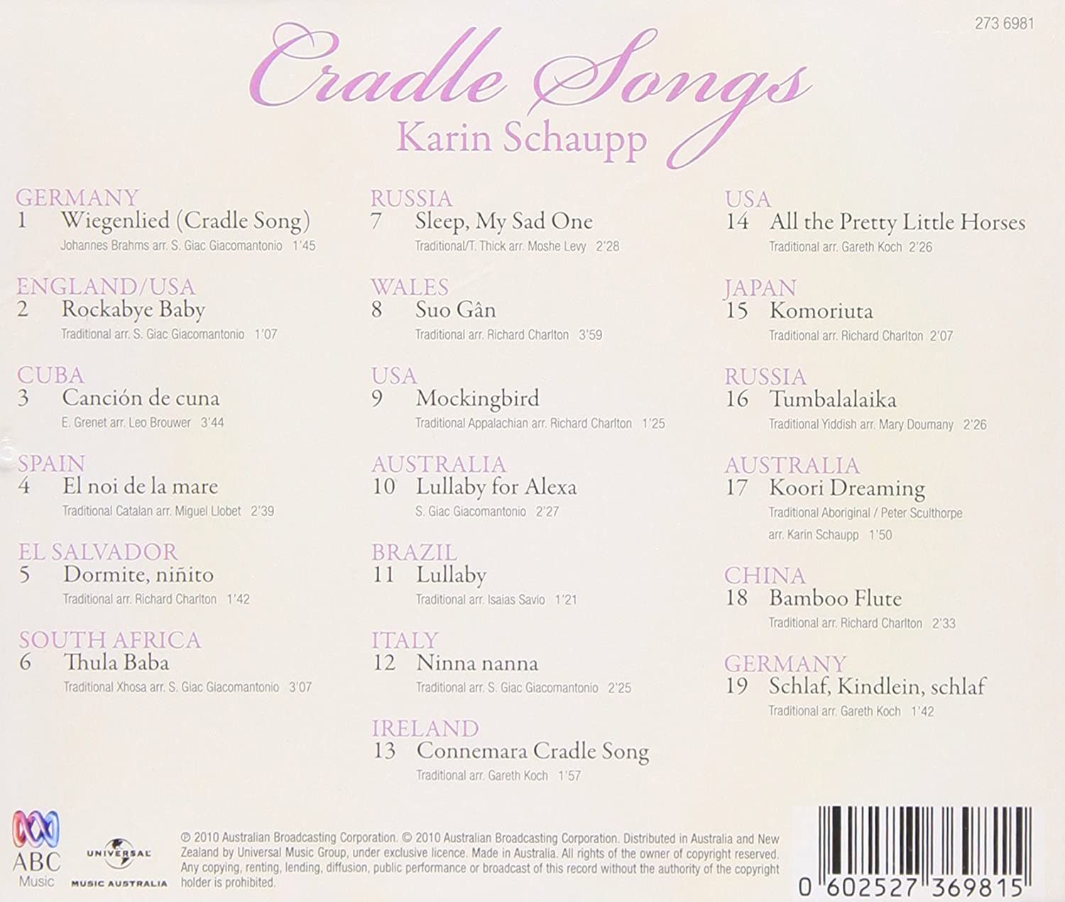 Cradle Songs
