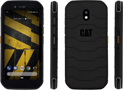CAT PHONES S42 H+ all carriers Smartphone with anti-microbial silver ions built in. 4G Rugged Phone (IP68, MIL SPEC 810H, 4200mAh Battery, Dual SIM, 3GB/32GB, Android 10) - Black. S42+ (2021)