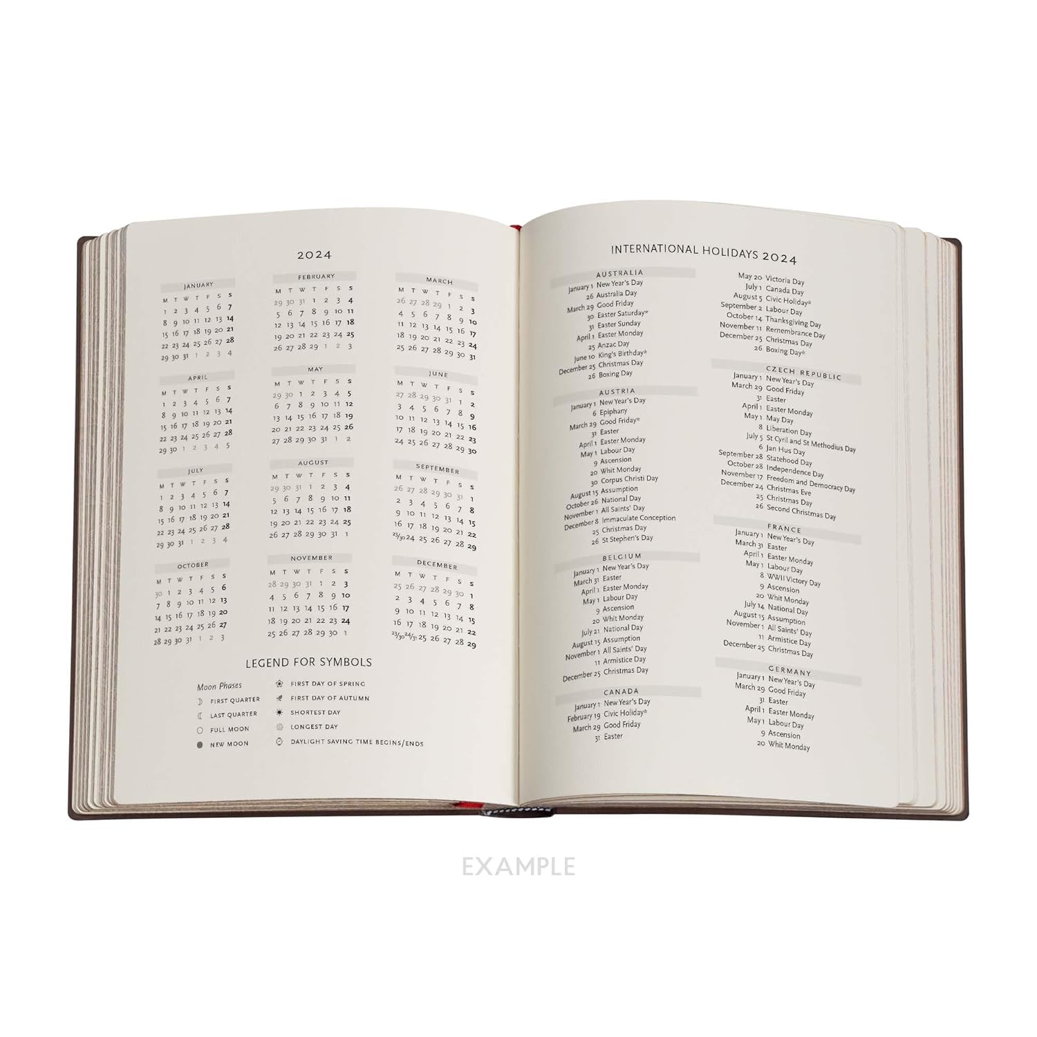 Anemone (William Kilburn) Midi Verso 12-month Dayplanner 2024